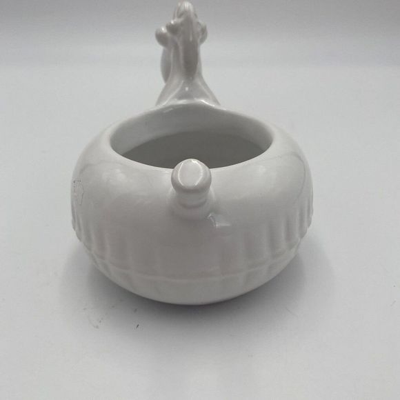 Giraffe white ceramic planter or trinket bowl dish 6" 4. 5 - Picture 3 of 6